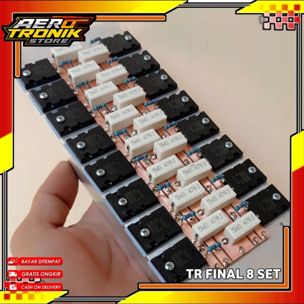 Transistor Final Toshiba plus Pendingin Tanpa driver