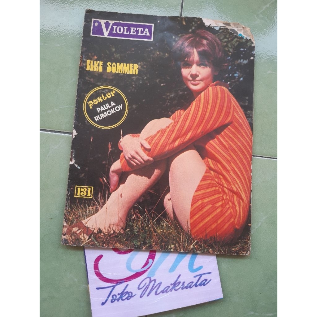 majalah VIOLETA cover Elke Somer + poster Paula Rumokov jadul lawas lama