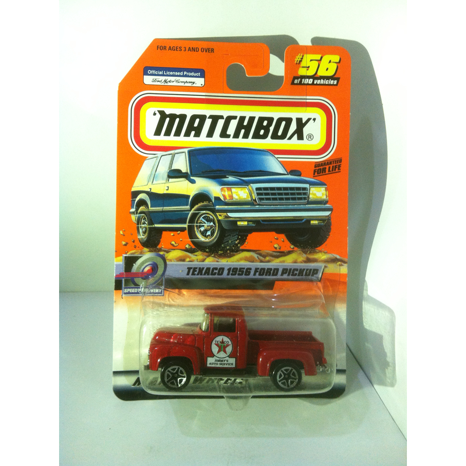 Matchbox. 2000 Speedy Delivery - 56. Texaco 56 Ford Pick-up Pickup 1956. Red No Matchbox 2000 Logo U