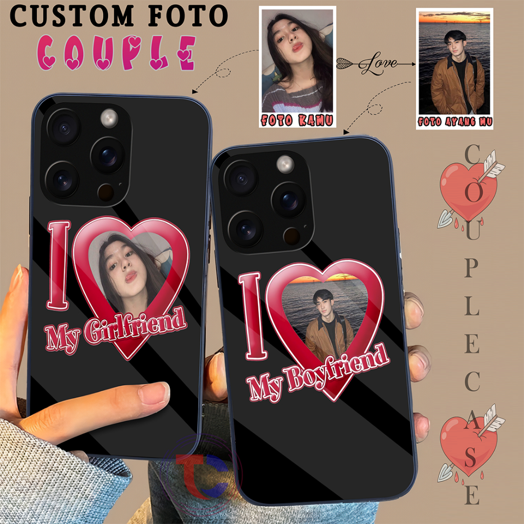 Couple Case + Custom Foto Case Handphone Untuk realme 6/narzo c12/c25 c17/c17i narzo 20 pro Terbaru 