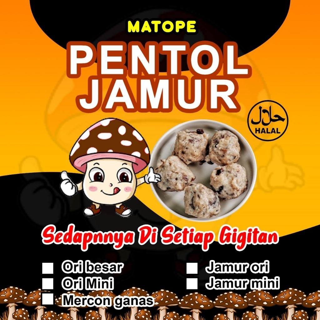 

PENTOL JAMUR, BESAR 5PCS