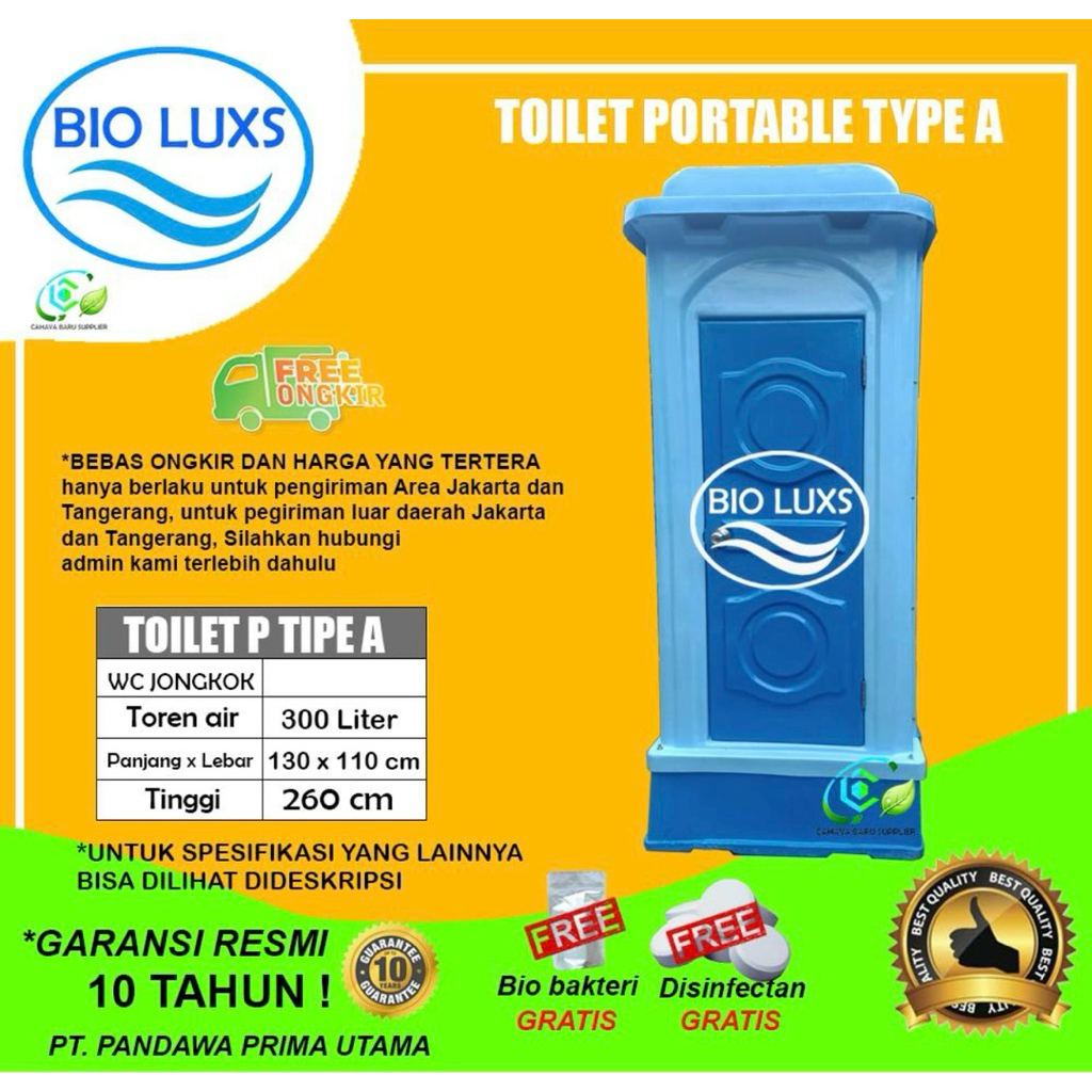 Toilet Portable BioLuxs type A WC Jongkok