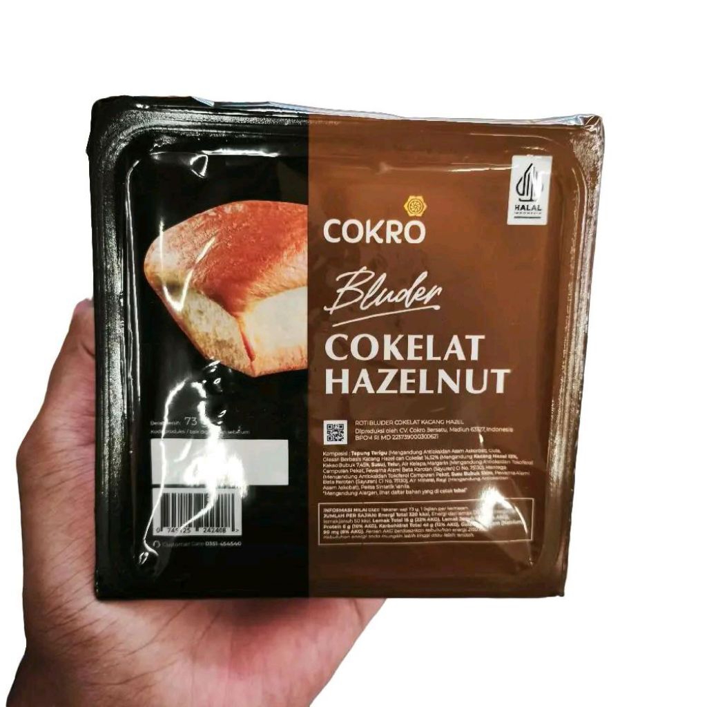 

Roti Bluder Cokro varian coklat Hazelnut roti enak manis rasa coklat Hazelnut | pcs