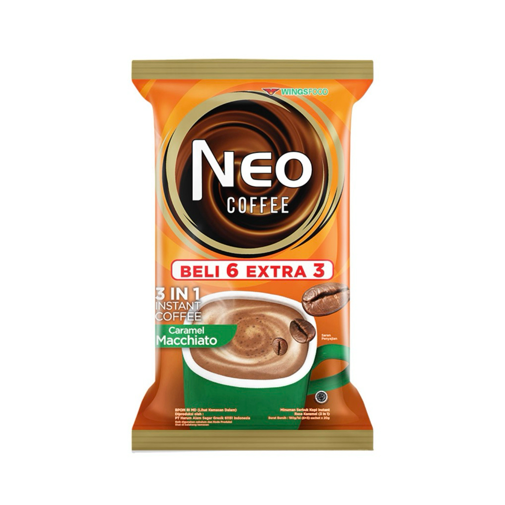 

NEO COFFE KOPI MACCHIATO KARAMEL SACHET 9x20g