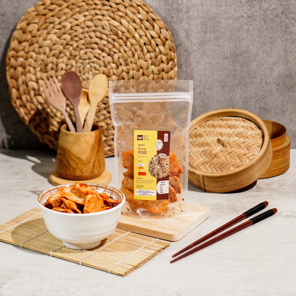 

Basreng Kriuk Balado Pedas Daun Jeruk