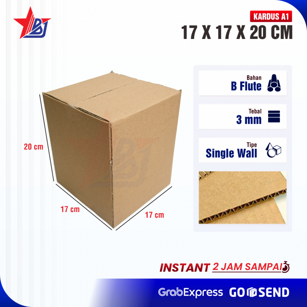 

Kardus Box 17x17x20cm Dus Kotak Polos Baru Packing Celengan Asbak Kerajinan (Kardus 17 x 17 x 20 cm)