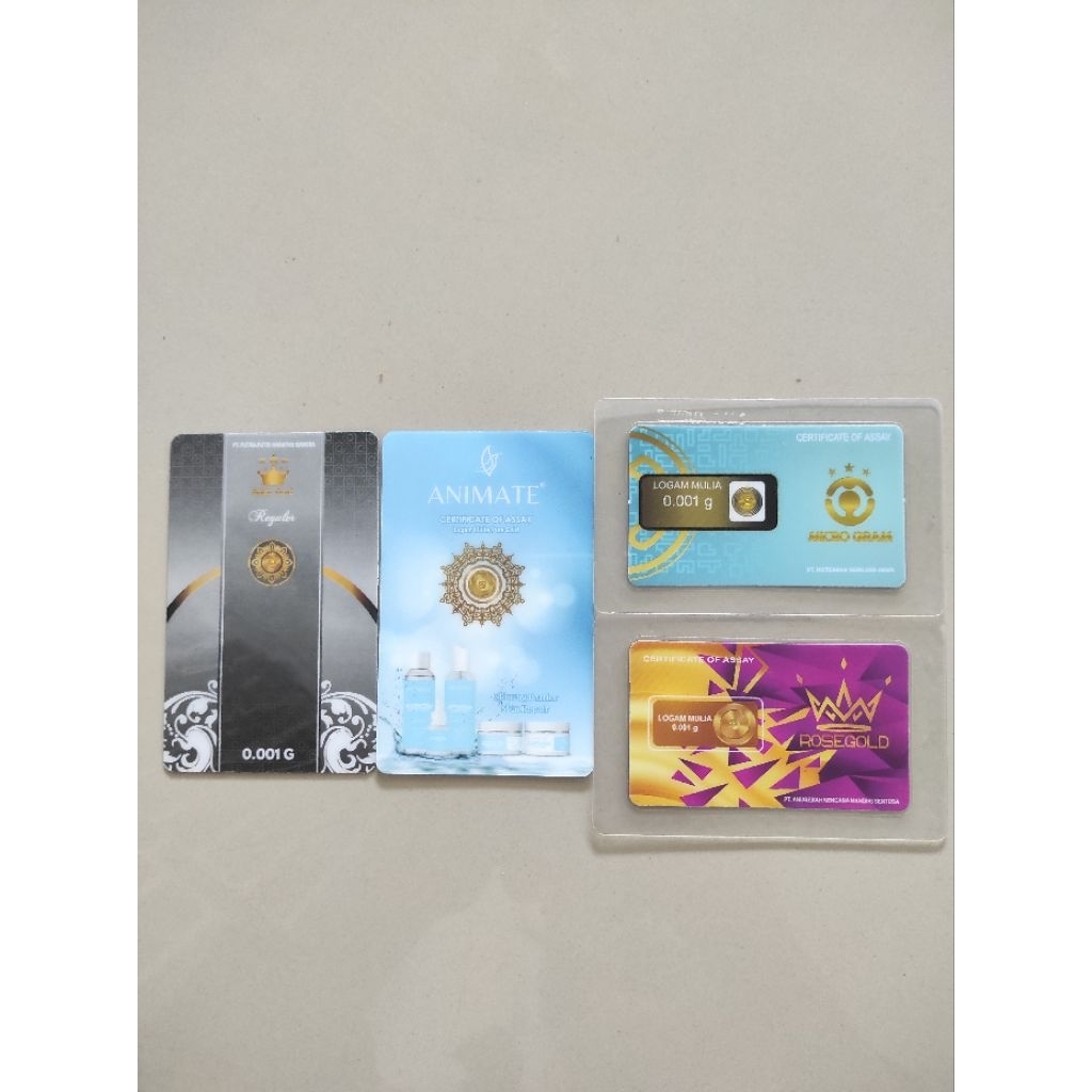 LOGAM MULIA 0.001GRAM BABY GOLD/MICRO GRAM/MINI GRAM/ROSE GOLD
