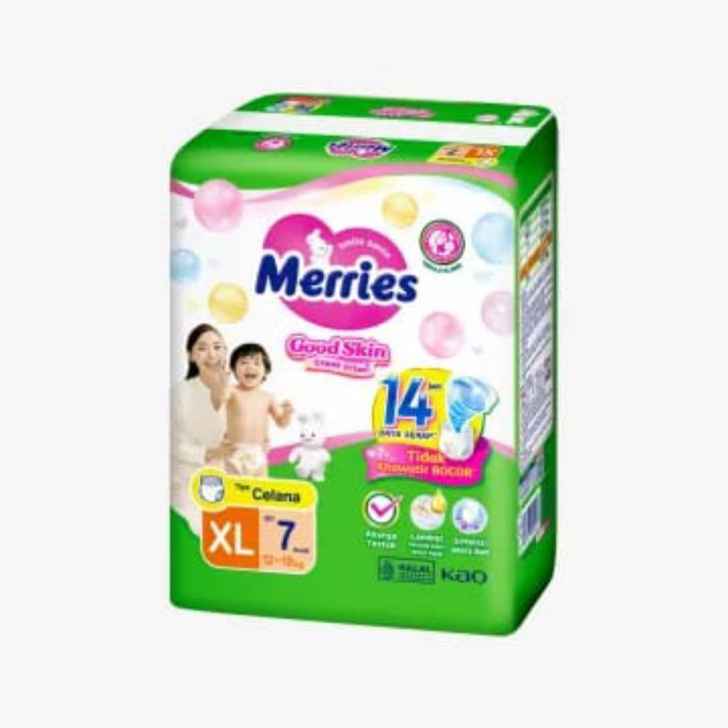 Popok Merries ukuran Xl isi 7 pcs