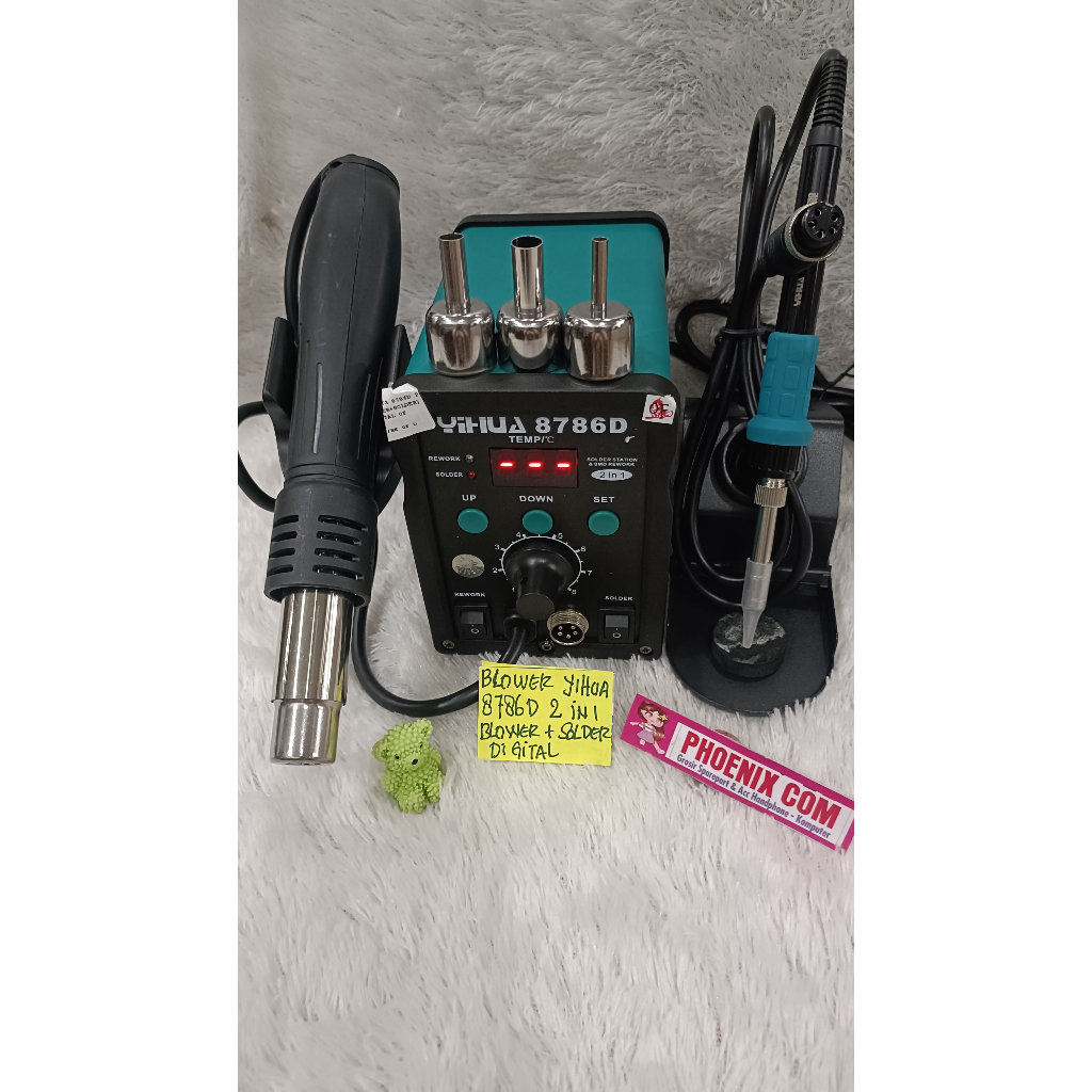 BLOWER YIHUA DIGITAL 878D BLOWER &SOLDER/SOLDER UAP YIHUA 878D 2 IN 1 BLOWER SOLDER UAP HOT AIR