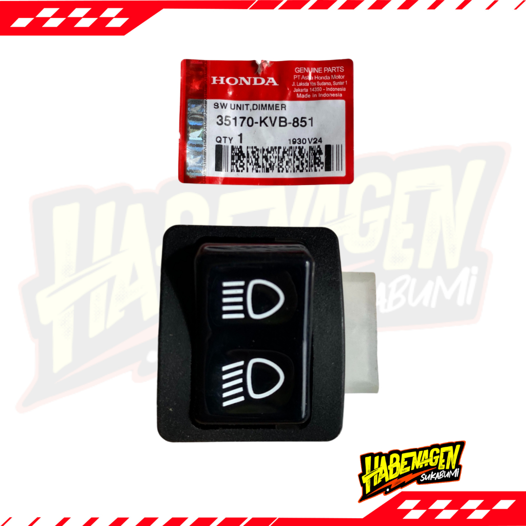 Saklar Dimmer Dim Tombol Lampu Jauh Dekat Honda Beat Vario 110 Cw Karbu Ori Original Ahm Hgp