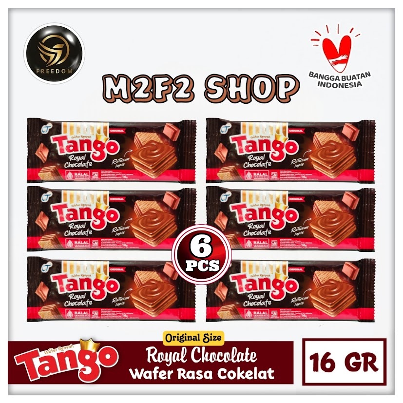 

Tango Wafer Royal Chocolate | Krim Cokelat Sachet - 16 gr (Kemasan 6 Pcs)