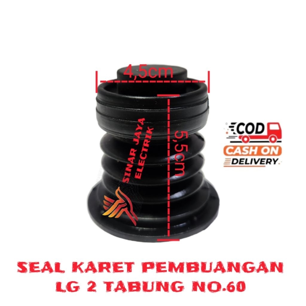SEAL KARET PEMBUANGAN MESIN CUCI LG WP-905R