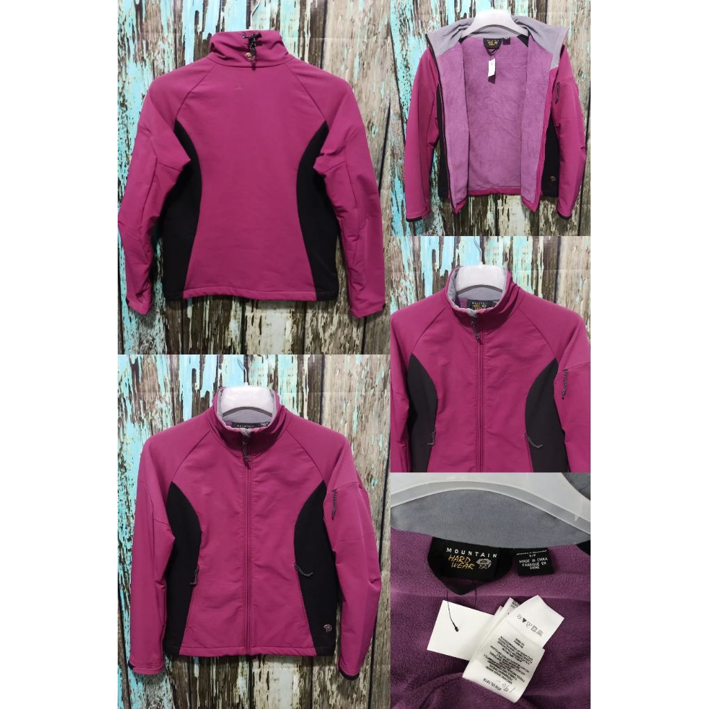 Jaket softshell MOUNTAIN HARD WEAR hangat joss size M (P 61cm L 50cm)