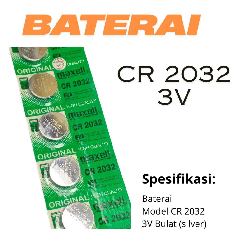 Battery CR2032 / Baterai CR2032 lithium