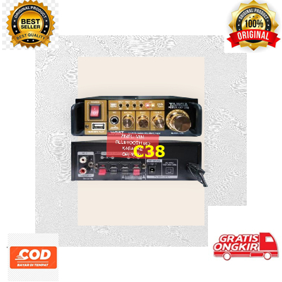 AMPLI MINI BLUETOOTH ORI 100% TARGA TOA POWER AMPLIFIER KARAOKE MOBIL RUMAH AC DC STEREO 2 CHANEL OU