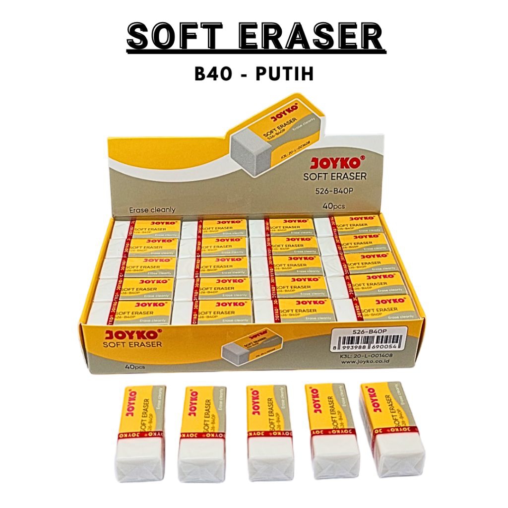 

Penghapus pensil Joyko kecil B40P satuan 1 pcs