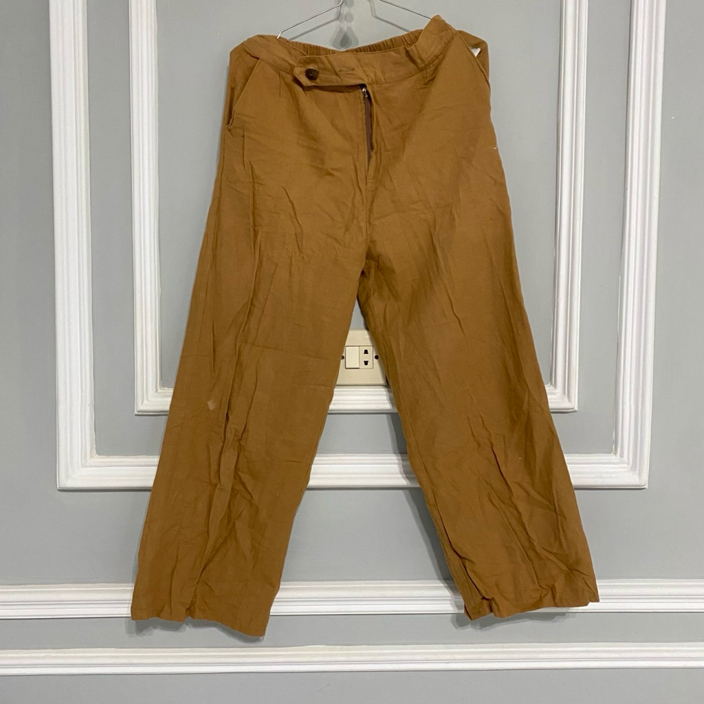 PRELOVED - Kulot Linen Highwaist