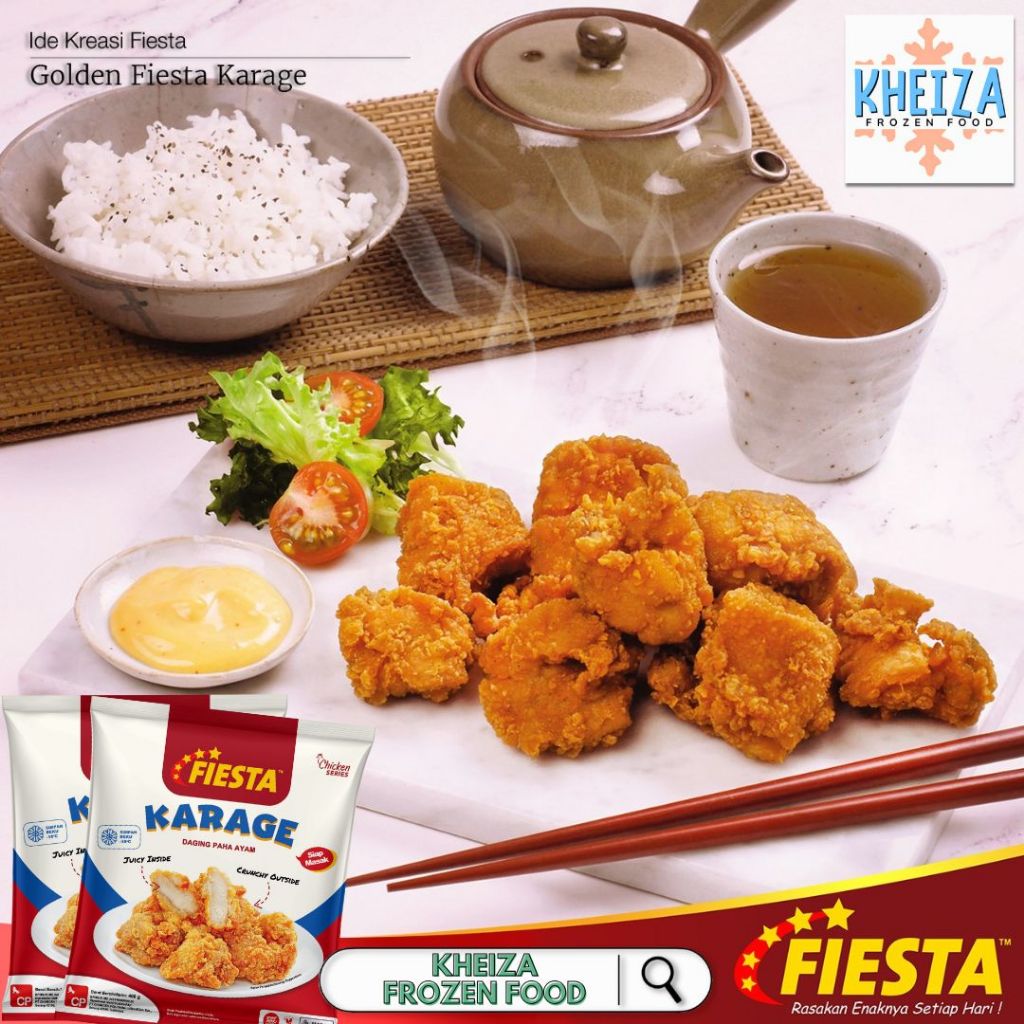 

FIESTA Chicken Karage 200gr - Paha Ayam Karage Fiesta - Kheiza Frozen