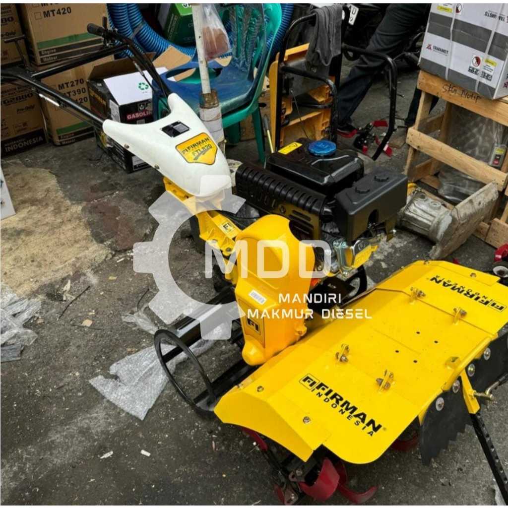 MESIN BAJAK TANAH TRAKTOR MINI ROTARY CULTIVATOR FIRMAN FTL 820 LENGKAP MESIN