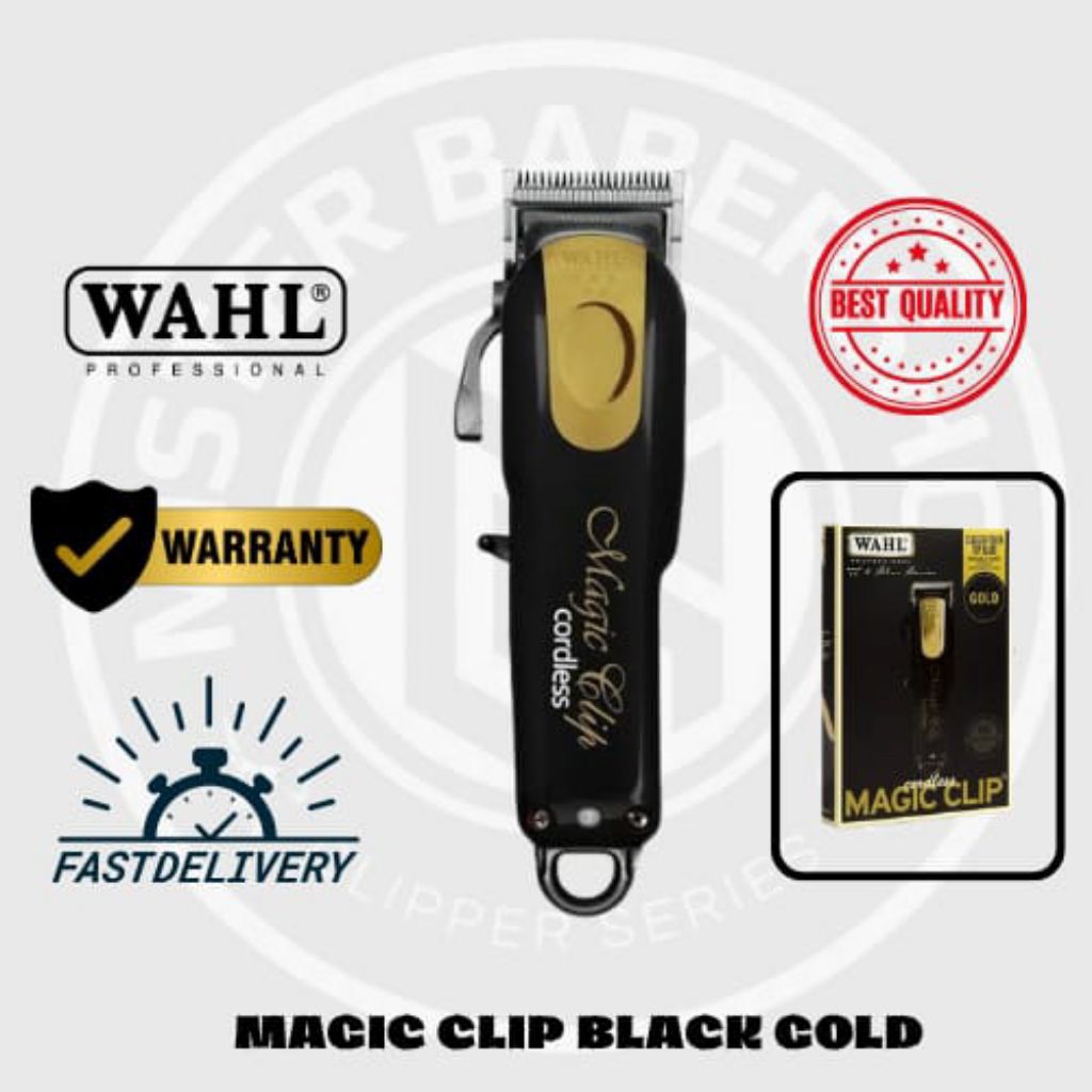 WAHL 5 Star Magic Clip Black Gold Cordless Clipper - Alat Cukur Rambut Profesional / WAHL BERGARANSI