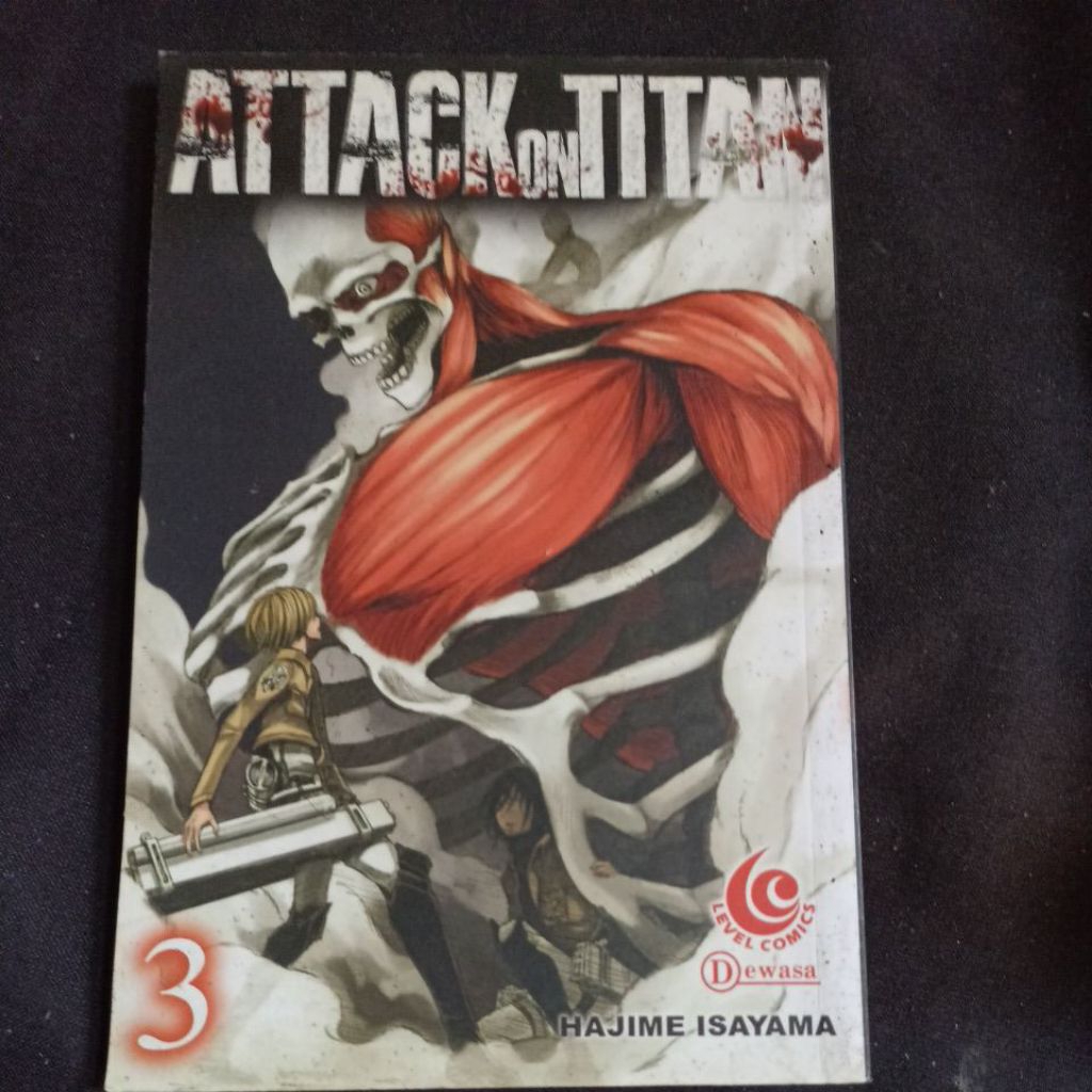 Komik Attack on titan 3 (tidak segel/preloved)