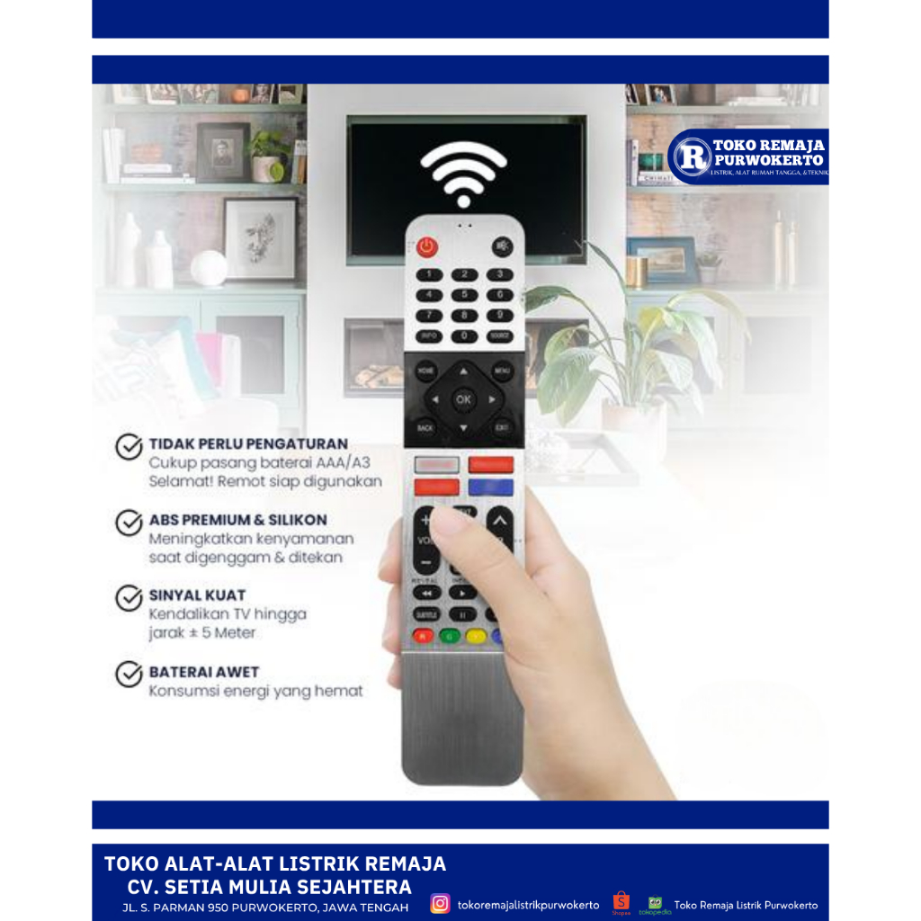 REMOTE TV SMART COCCA CO 007 Kiseki