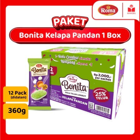 

Roma Bonita Kelapa Pandan Paket 1 Box