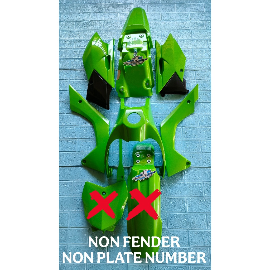 BODY SET COVER SET KLX 140 / COVER BODY KLX 140 ORIGINAL KAWASAKI NON PLATE NUMBER - FENDER FR