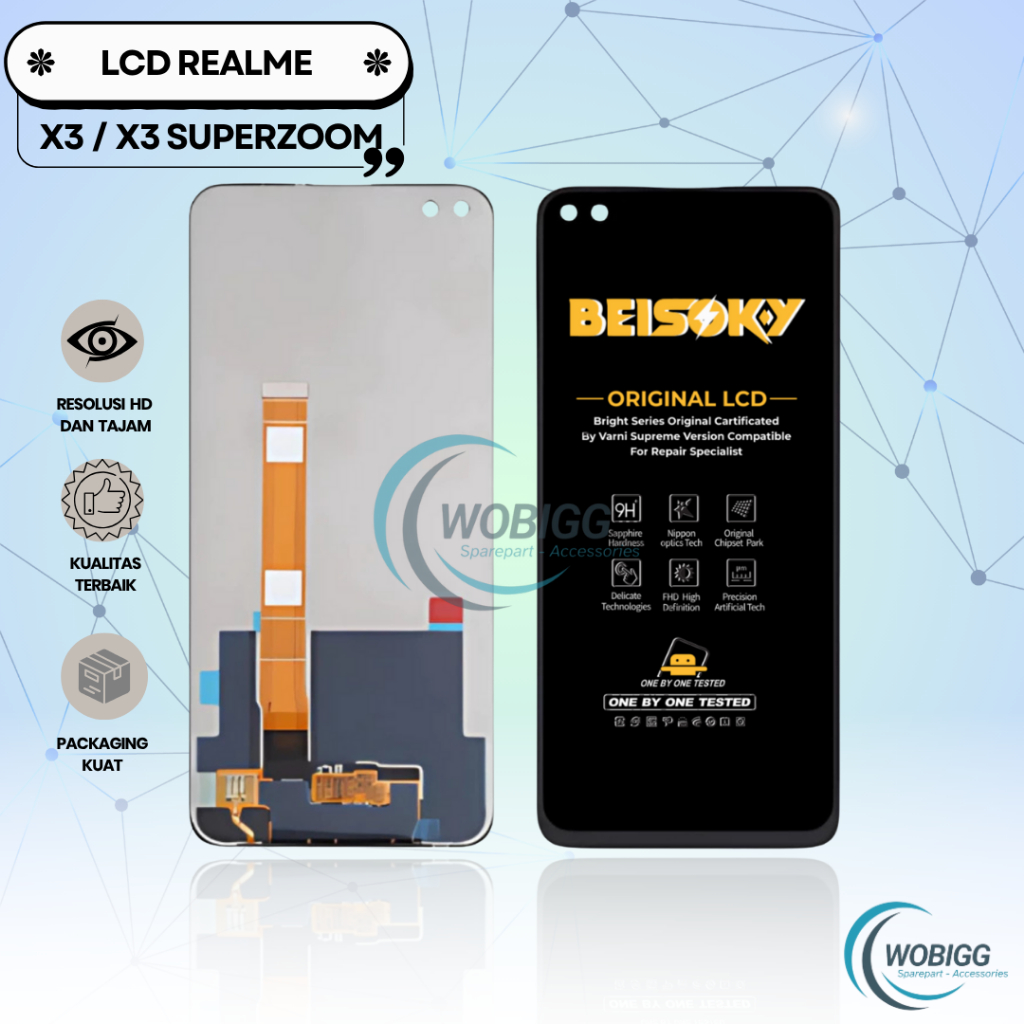 LCD TOUCHSCREEN REALME X3 / OPPO REALME X3 SUPERZOOM / REALME X50 5G FULLSET COMPLETE ORIGINAL
