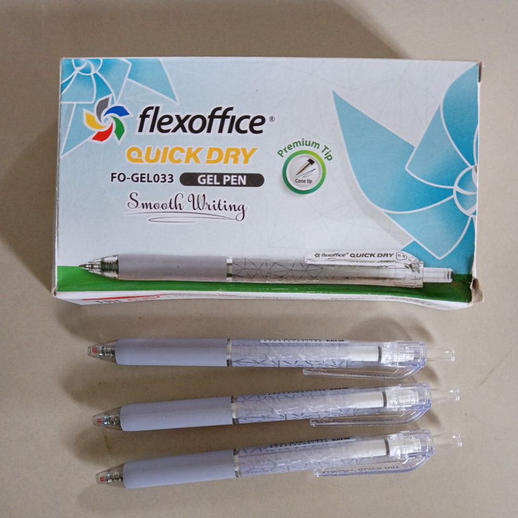

Pulpen Flexoffice Quick Dry FO-GeL033 hitam ( 1 pak isi 12 pcs )