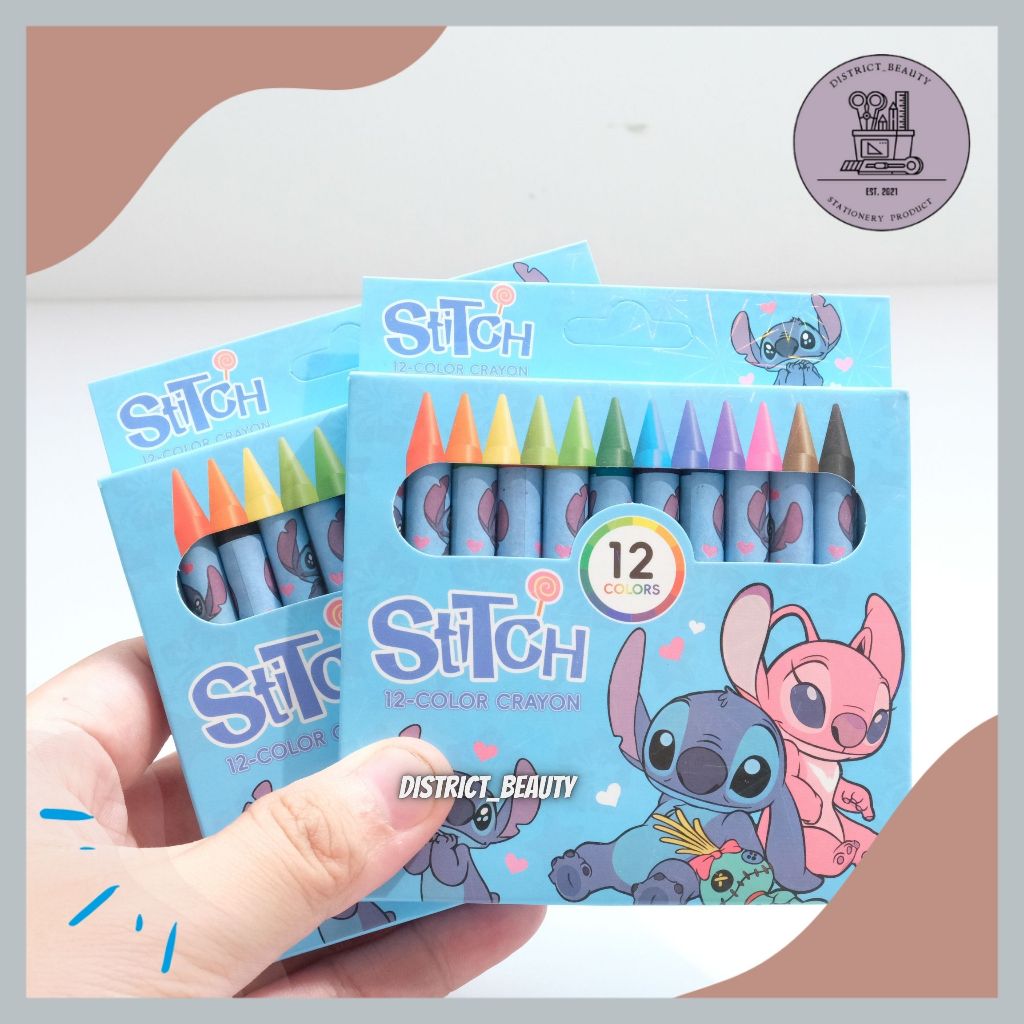 

KRAYON MINI STITCH CRAYON ANAK KARAKTER STITCH LILO ISI 12 WARNA TERMURAH DISTRICTBEAUTY