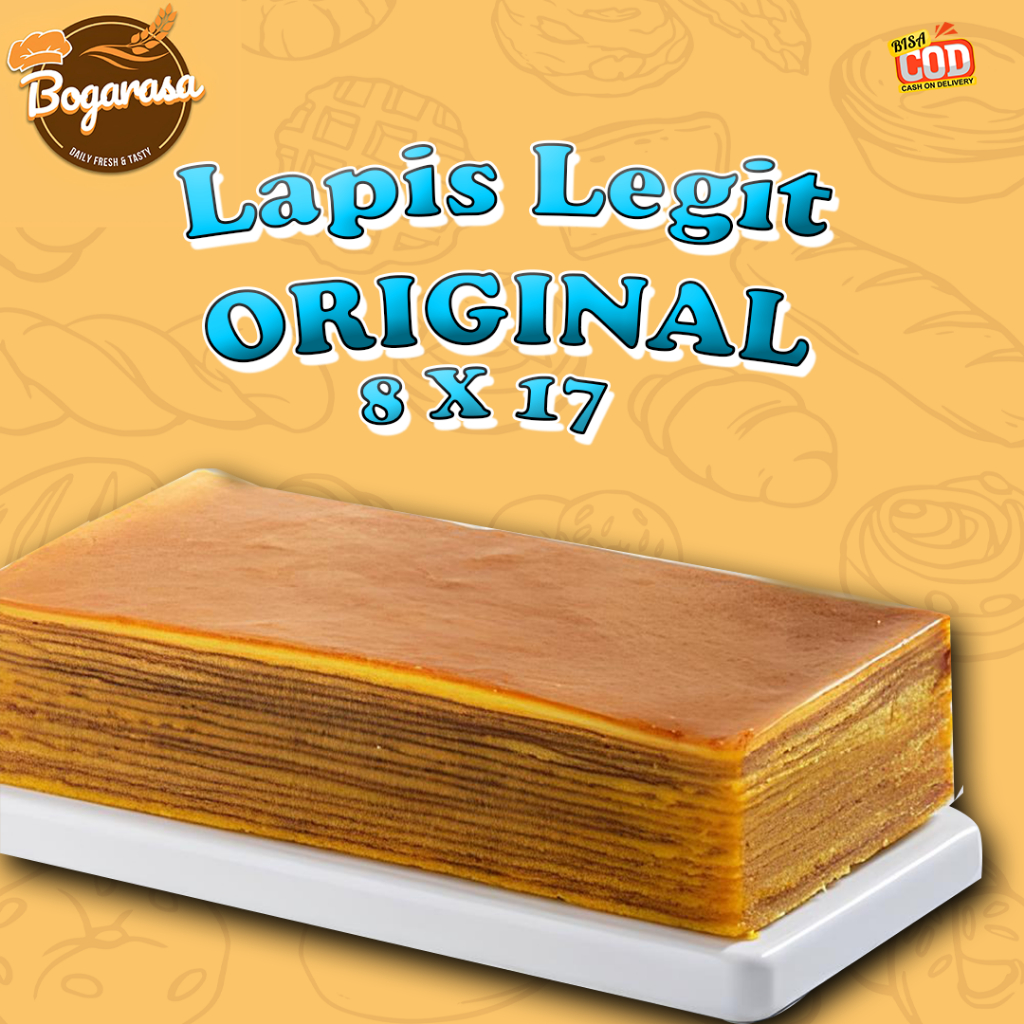

Lapis Legit ORIGINAL Ukuran (8X17) - LAPIS LEGIT ORIGINAL WISMAN WANGI TEKTUR LEMBUT BOGARASA CAKE