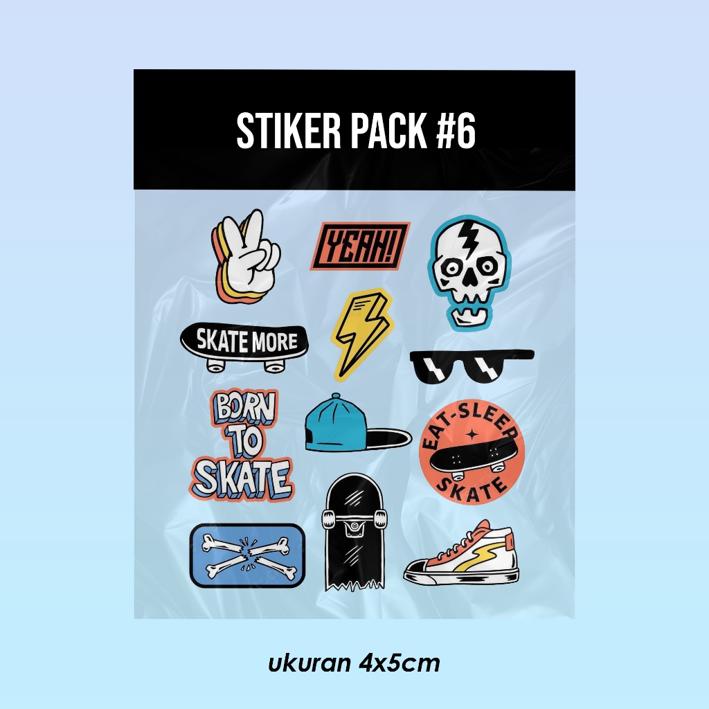 

Sticker Pack Bahan Vinyl Waterproof #5