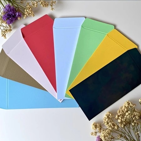 

(ISI 50) Amplop Warna Aesthetic A5 A6 A7 A8 coklat merah hijau pink putih biru / Amplop murah nikahan undangan weding biru merah Amplop