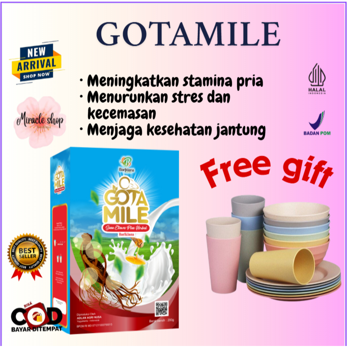 

(Free Pilih Hadiah) Gotamile Susu Kambing Etawa plus Gingseng Tingkatkan Stamina dan Vitalitas Pria