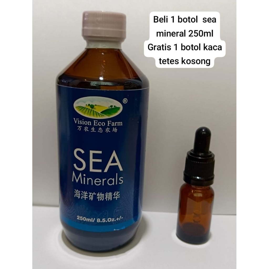 

sea mineral 250 ml mineral dasar laut sea minerals vision eco farm 250ml gratis 1 botol pipet kaca kosong