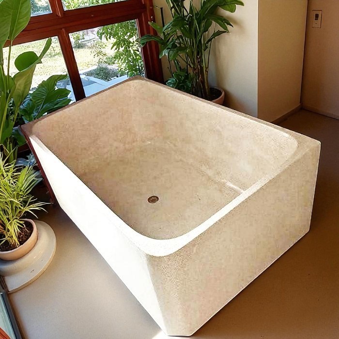 Bathtub Terazzo, Bathtub Kotak Kamar Mandi Minimalis