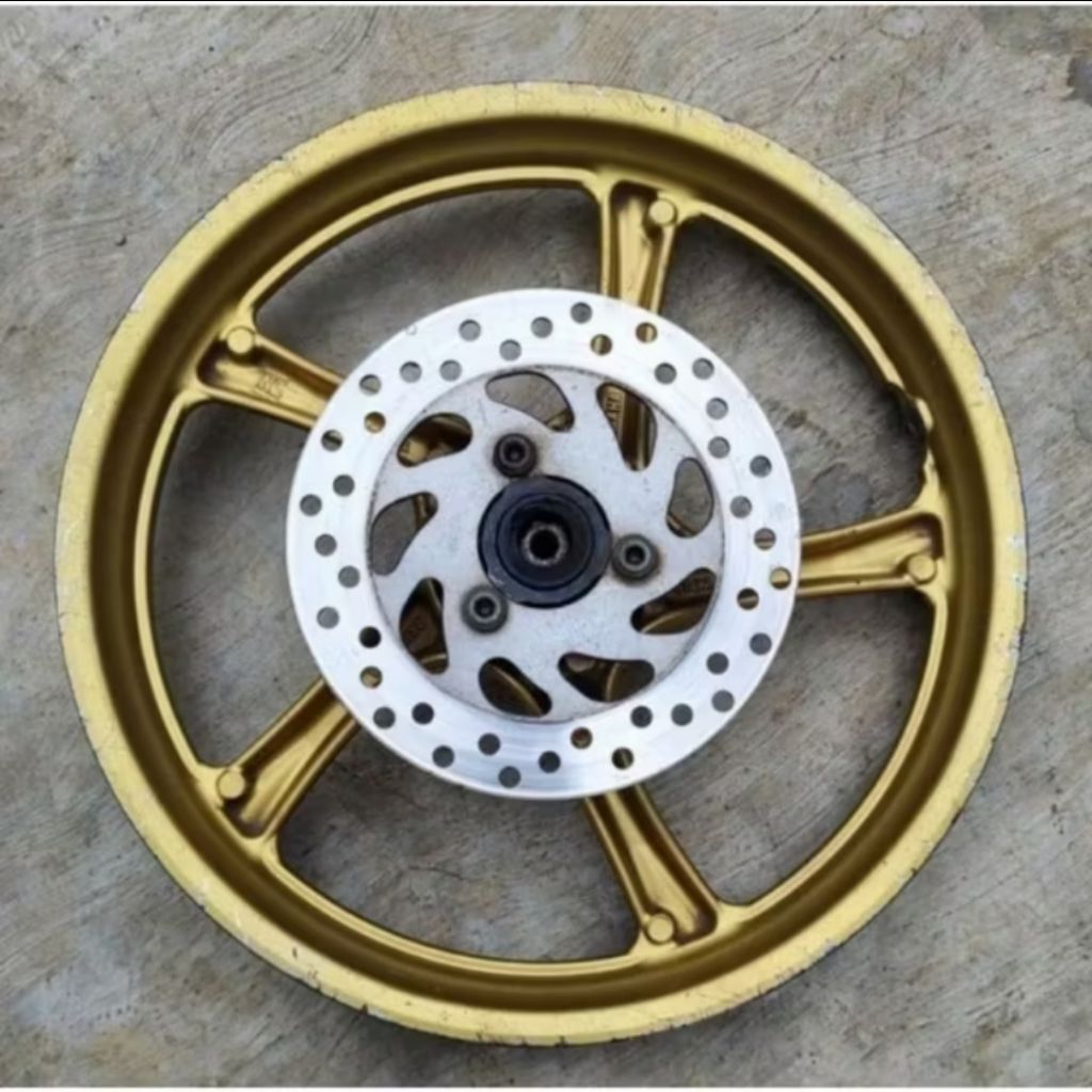 VELG/PELEK DEPAN MOTOR MIO J, MIO GT, SOUL GT 115, FINO FI 115, X-RIDE 115 ORIGINAL COPOTAN SIAP PAK