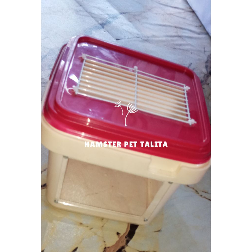 KANDANG HAMSTER MINIMALIS BOX HAMSTER JERUJI
