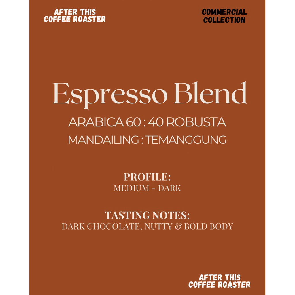 

Kopi Susu Blend A60 R40 - Mandailing Arabica - Temanggung Robusta
