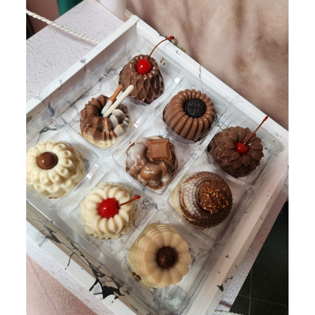 

puding coklat mix caramel