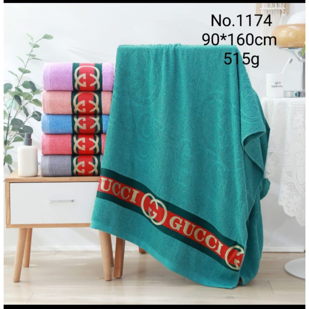 Handuk mandi jumbo ukuran 80x160 cm / handuk mandi tebal menyerap air gucci premium / handuk mandi d