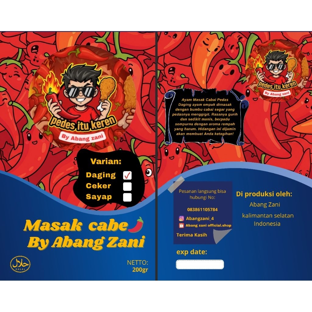 

ayam masak cabe full daging