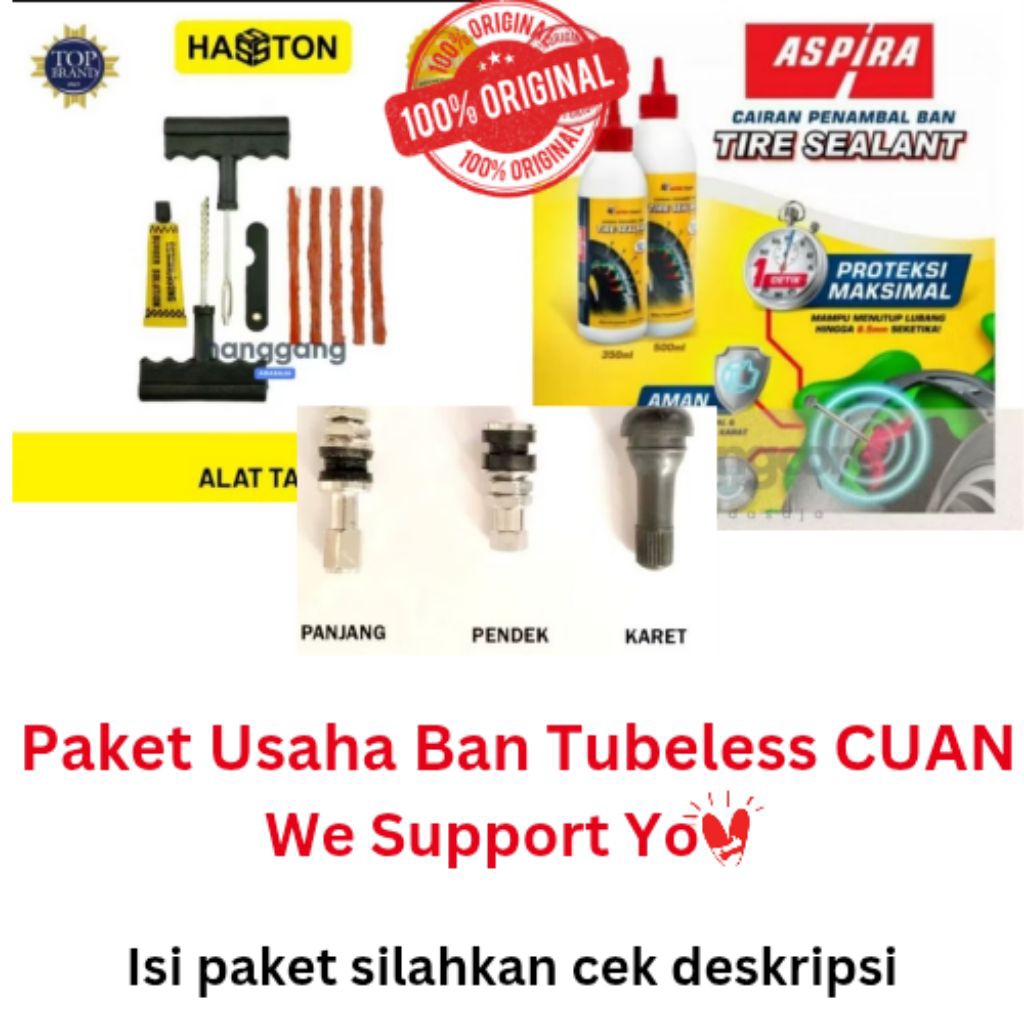 Paket Usaha Tambal Ban Tubeless Murah Pasti Cuan