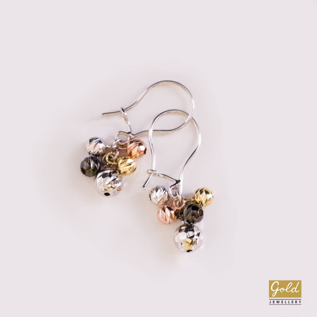 Anting kait anggur emas putih  750  17K