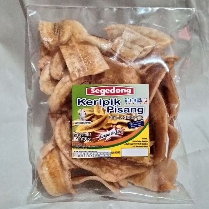 

Keripik Pisang Segedong / Keripik Pisang Manis / Kripik Pisang Khas Kalbar / Oleh Oleh Khas Pontianak / Keripik Pisang Kalbar / Keripik Pisang Nipah / Kripik Pisang Pontianak / Cemilan