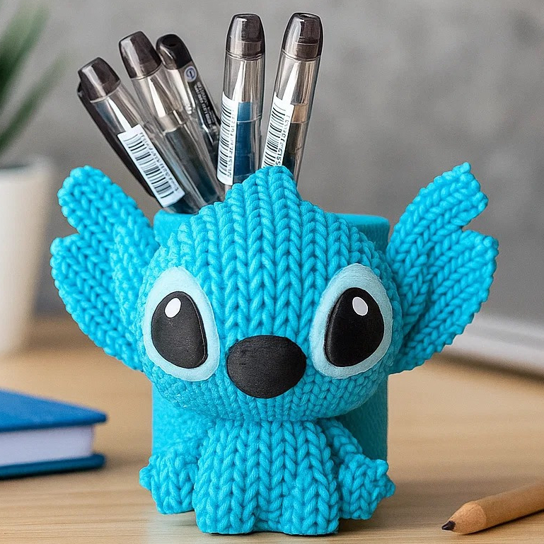 

Kotak Pensil Pulpen Spidol Figur Stitch Bahan Plastik Pla Plus