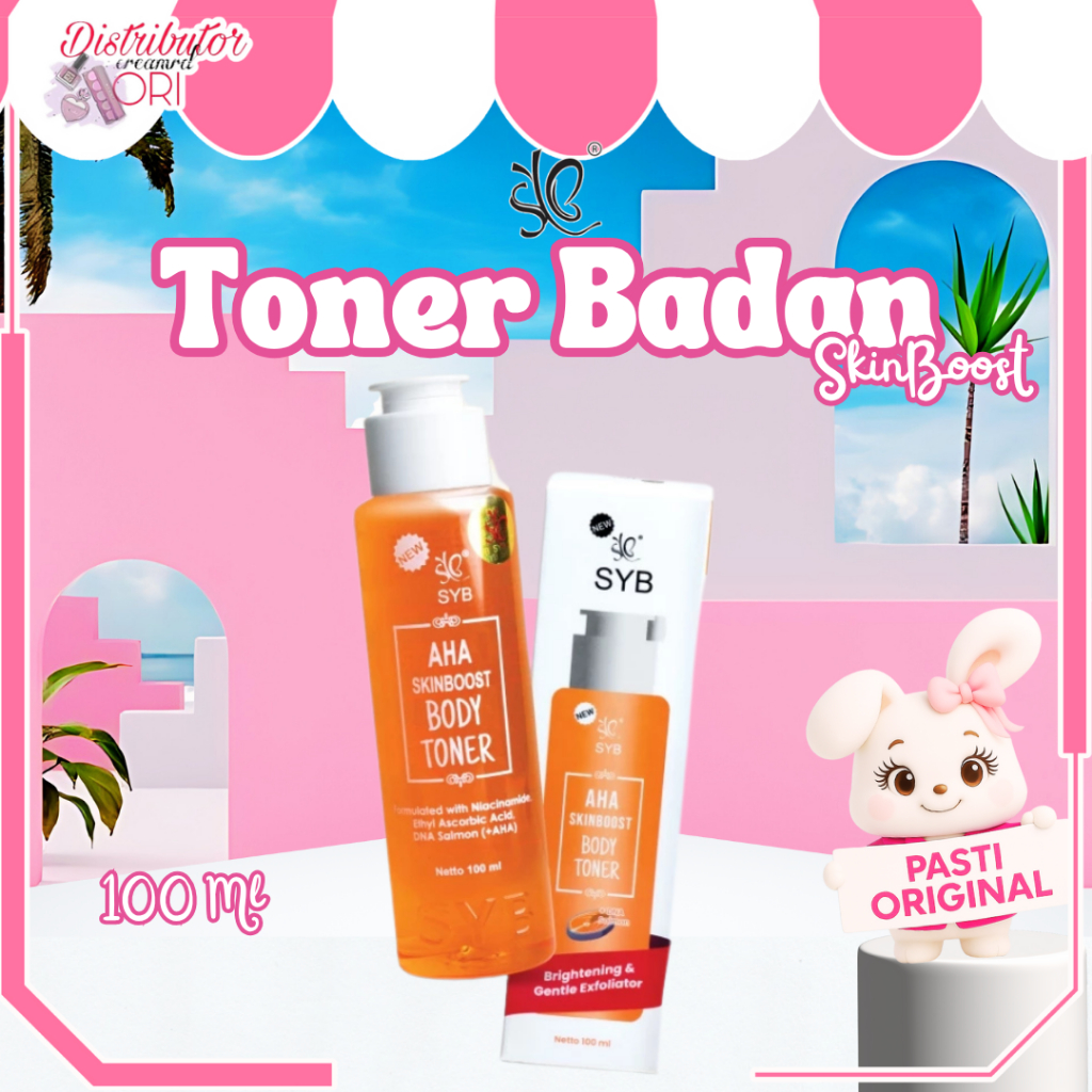 Syb Aha SkinBoost Body Toner Dna Salmon 100Ml / Distributor Cream Ori