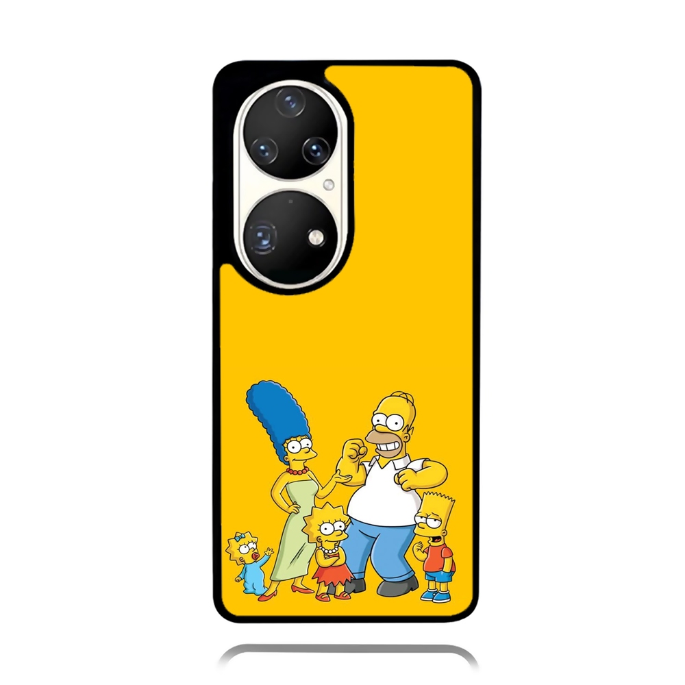 Case HP Huawei P70 P60 P50 P40 P30 P20 P10 Pro TPU Rubber Softcase Bart the Simpsons Family