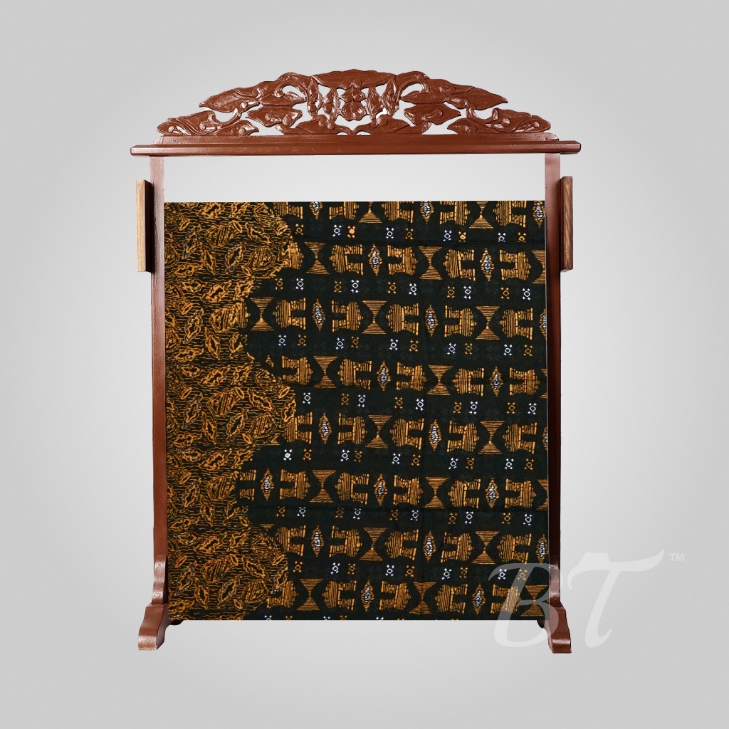 BATIK TRUSMI Bahan Kain Panjang Viscose GTR GNTG Warna Hitam DK